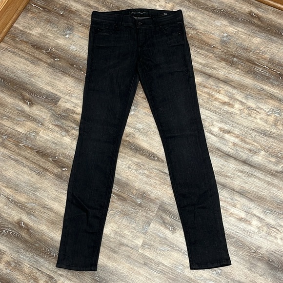 Affliction Womens Black Jeans Premium Bianca Mesh Skinny Fit  Size 26 NWT Moto - Picture 10 of 16